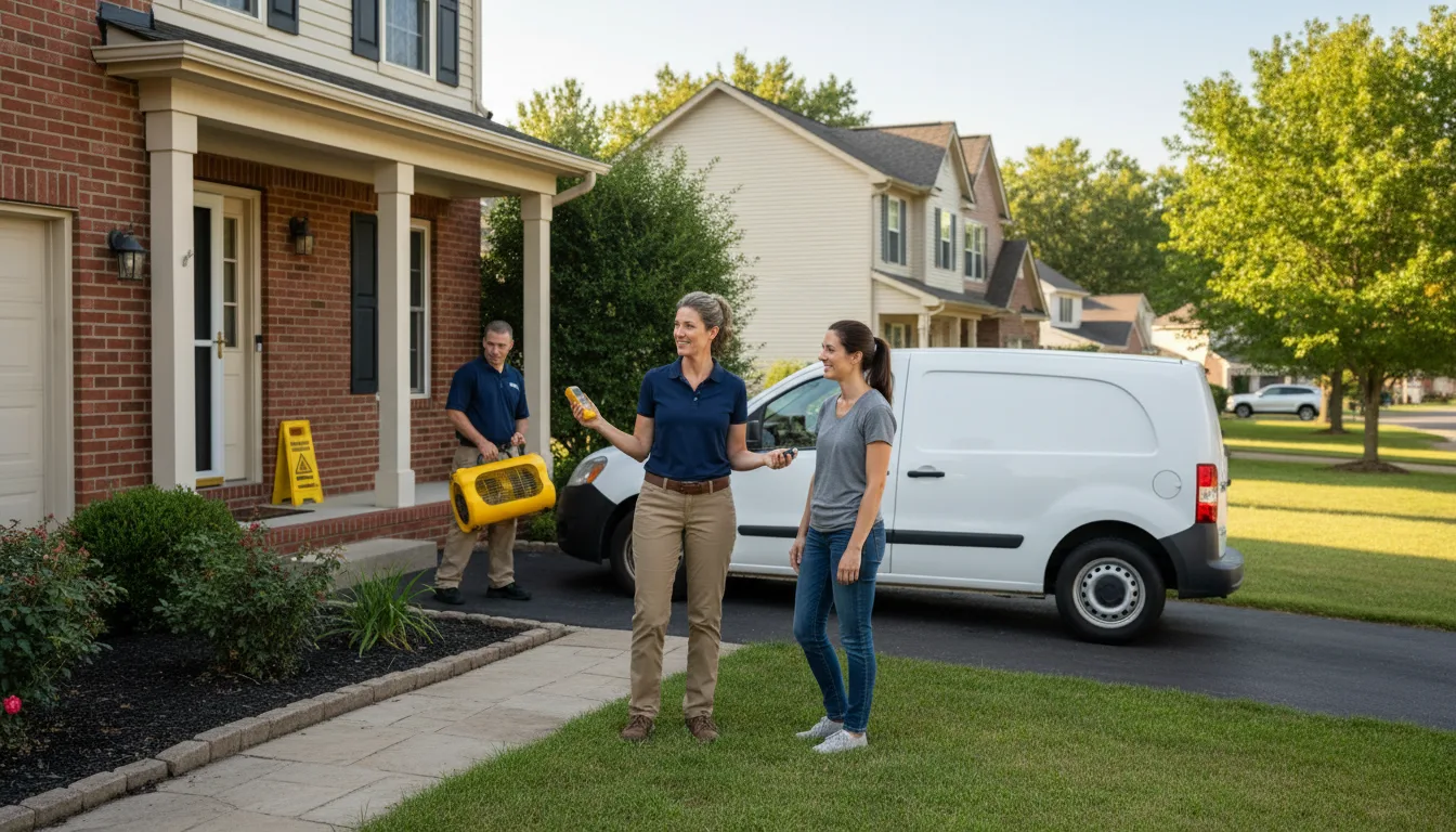 Residential water damage restoration in Anthem, AZ